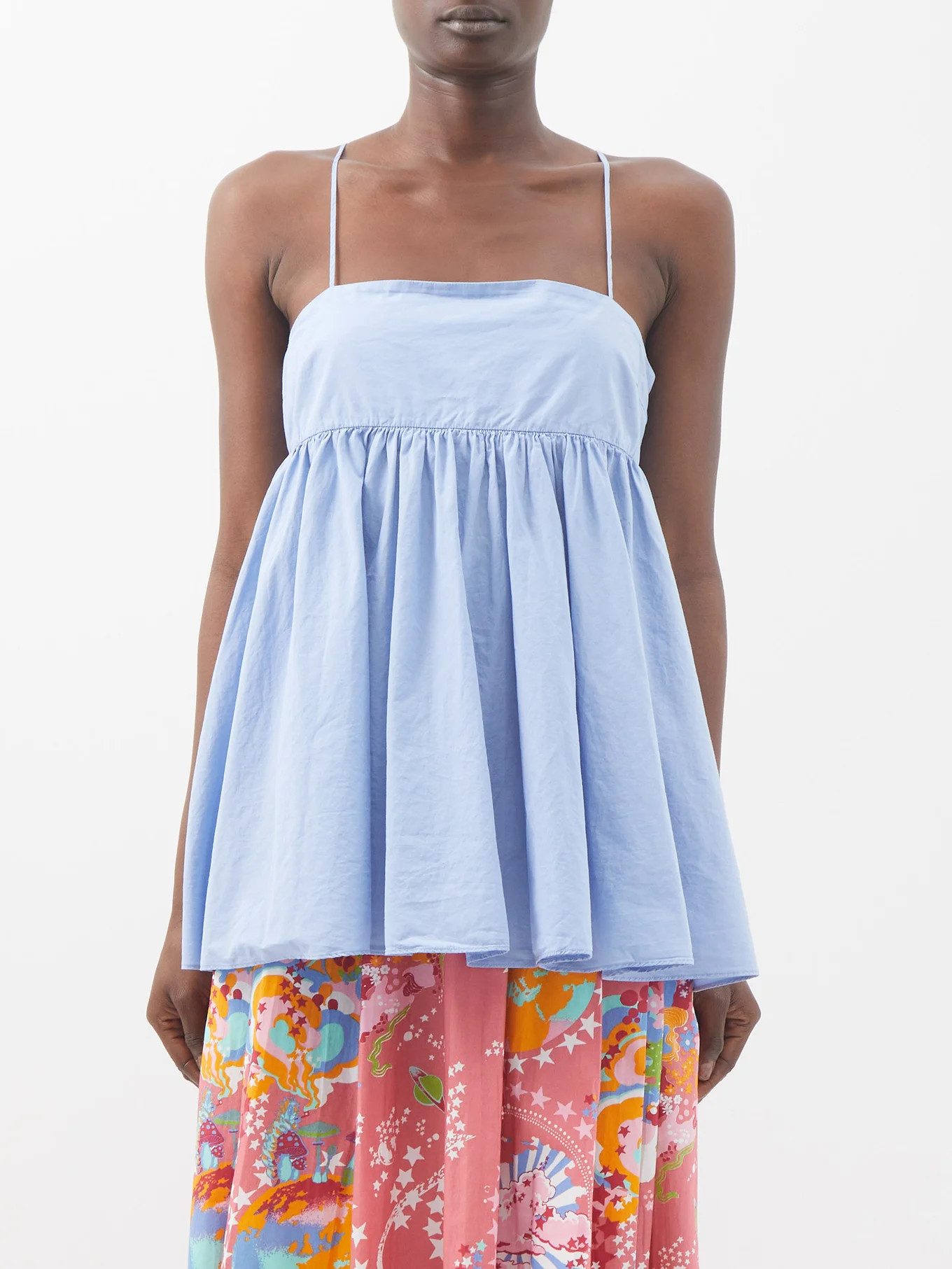 Giorgia cotton-poplin top | Matches (UK)