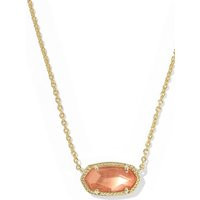 Kendra Scott Elisa Gold Pendant Necklace in Burnt Orange | Glik's