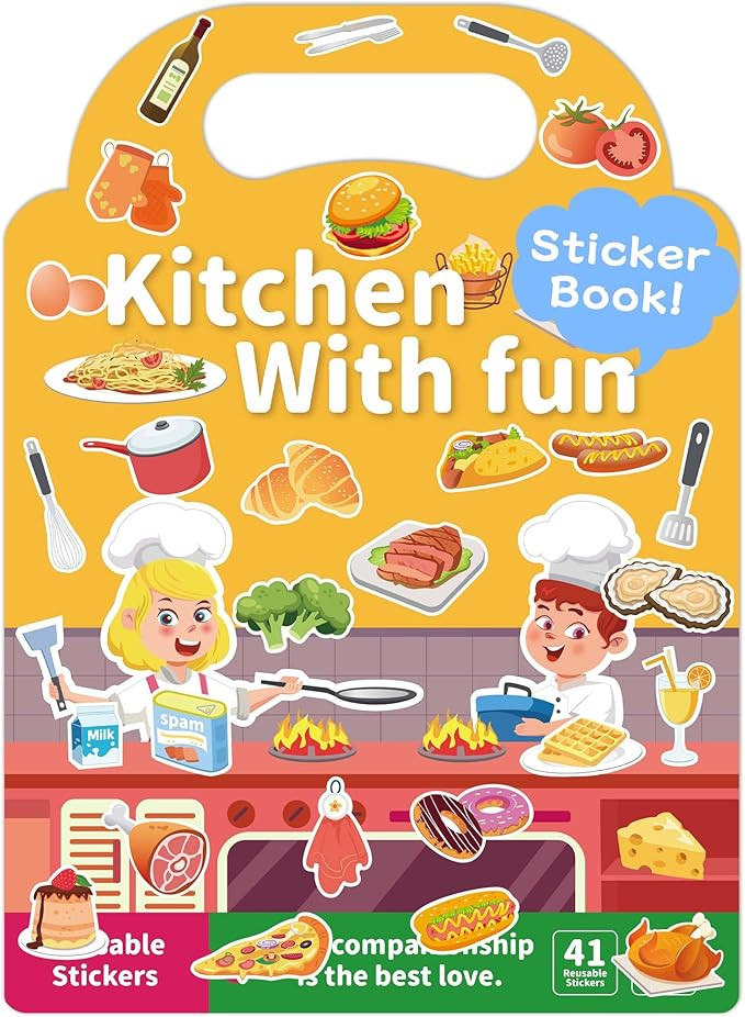 Benresive Reusable Sticker Books for Toddlers, Fun Travel Stickers for Kids, Toddler Sticker Book... | Amazon (US)