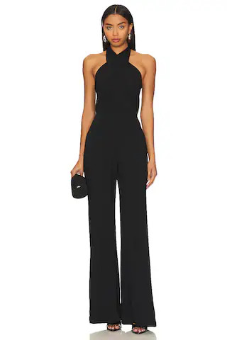 Amanda Uprichard Mezcal Jumpsuit in Black from Revolve.com | Revolve Clothing (Global)
