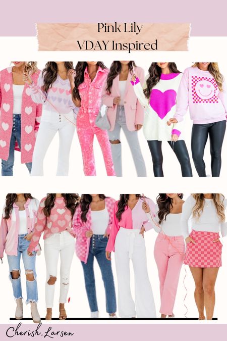 The cutest styles for Valentines from Pink Lily! Almost everything linked here is under $50. Linked some sweaters, cardigans, shirts, skirts, and more! 

#LTKunder100 #LTKunder50