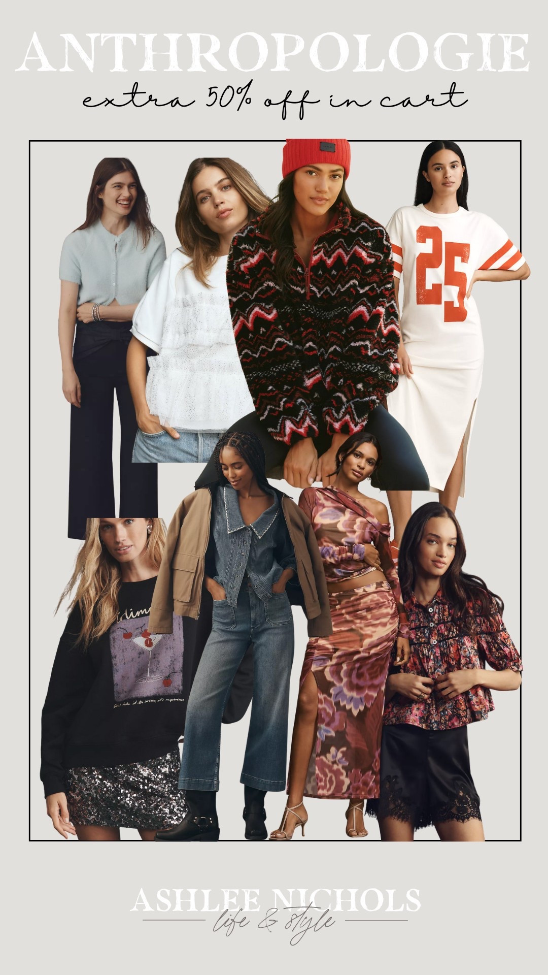 Anthropologie sale
Extra 50% off 