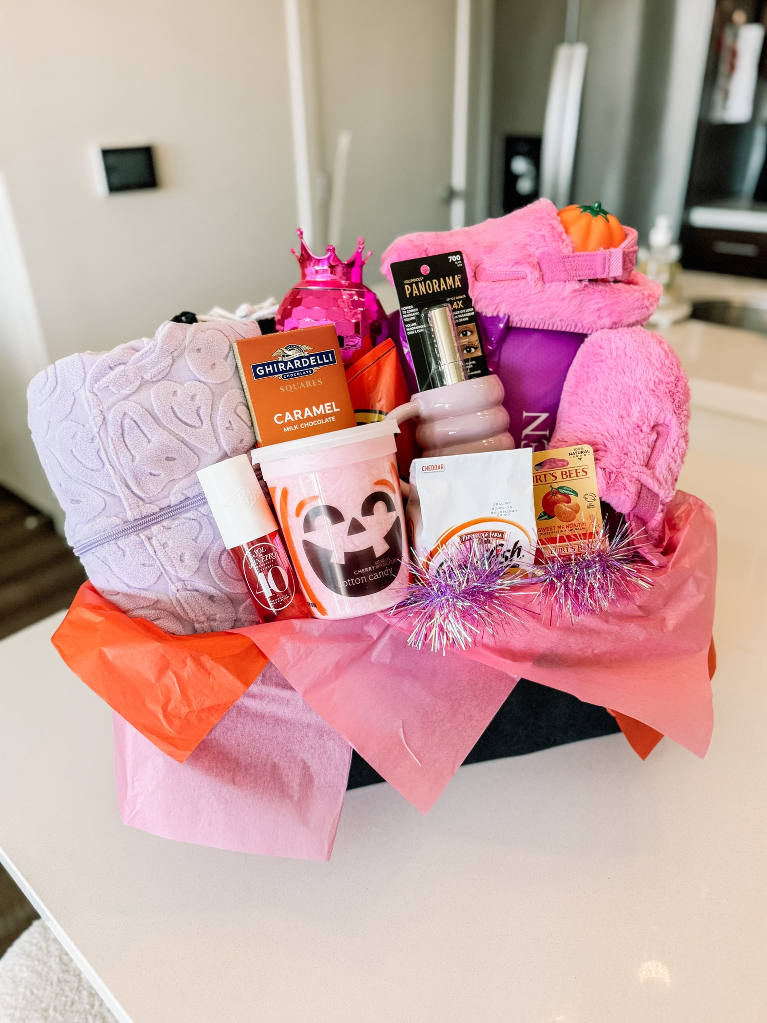 Surprised Bink with a pink and purple Boo Basket!  This year’s theme is geared towards her field trip since my girl is headed to California!💗🧡💖💜

#LTKTravel #LTKHalloween #LTKGiftGuide