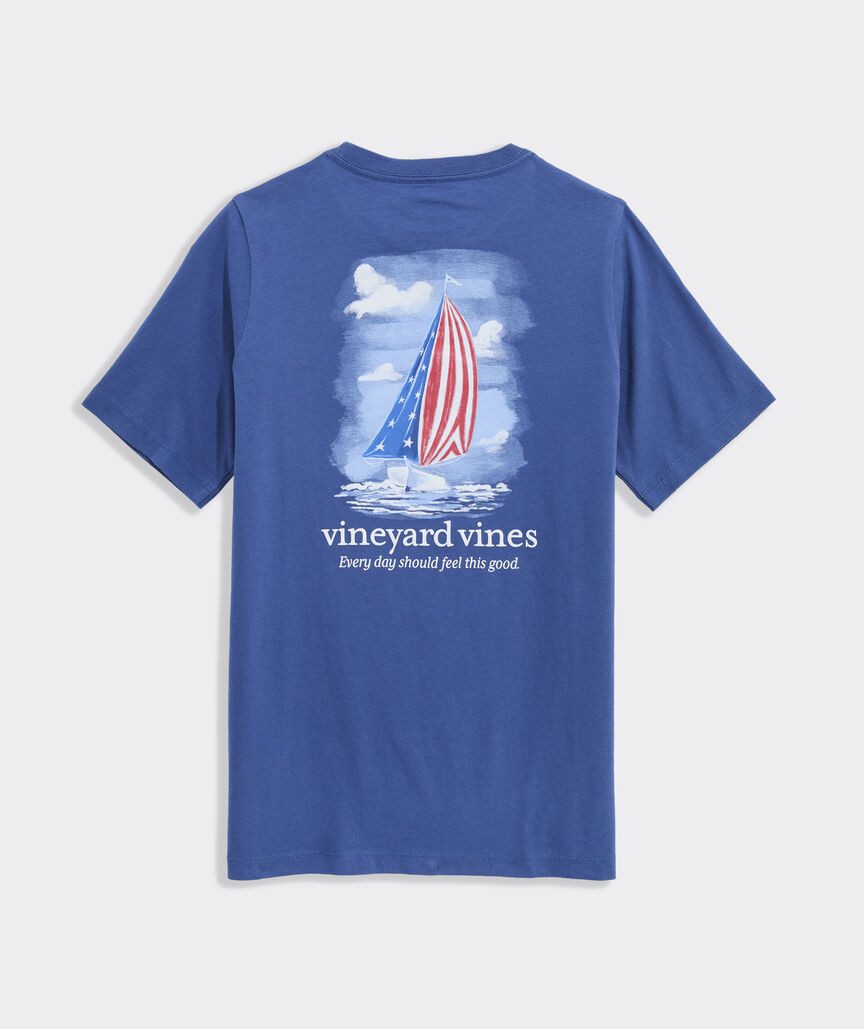 Boys' Painted Americana Sail Short-Sleeve Pocket Tee | vineyard vines
