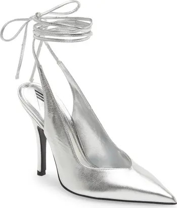 Ankle Tie Pointed Toe Slingback Pump (Women) | Nordstrom
