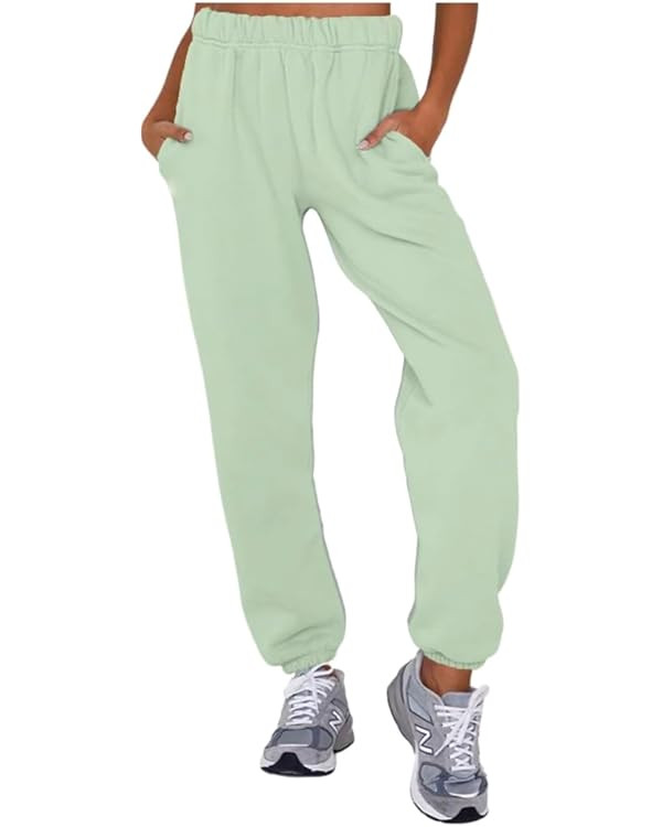 Sunday Waves Women's High Waisted Sweatpants Soft Workout Active Pants Oversized Lounge Bottoms | Amazon (US)