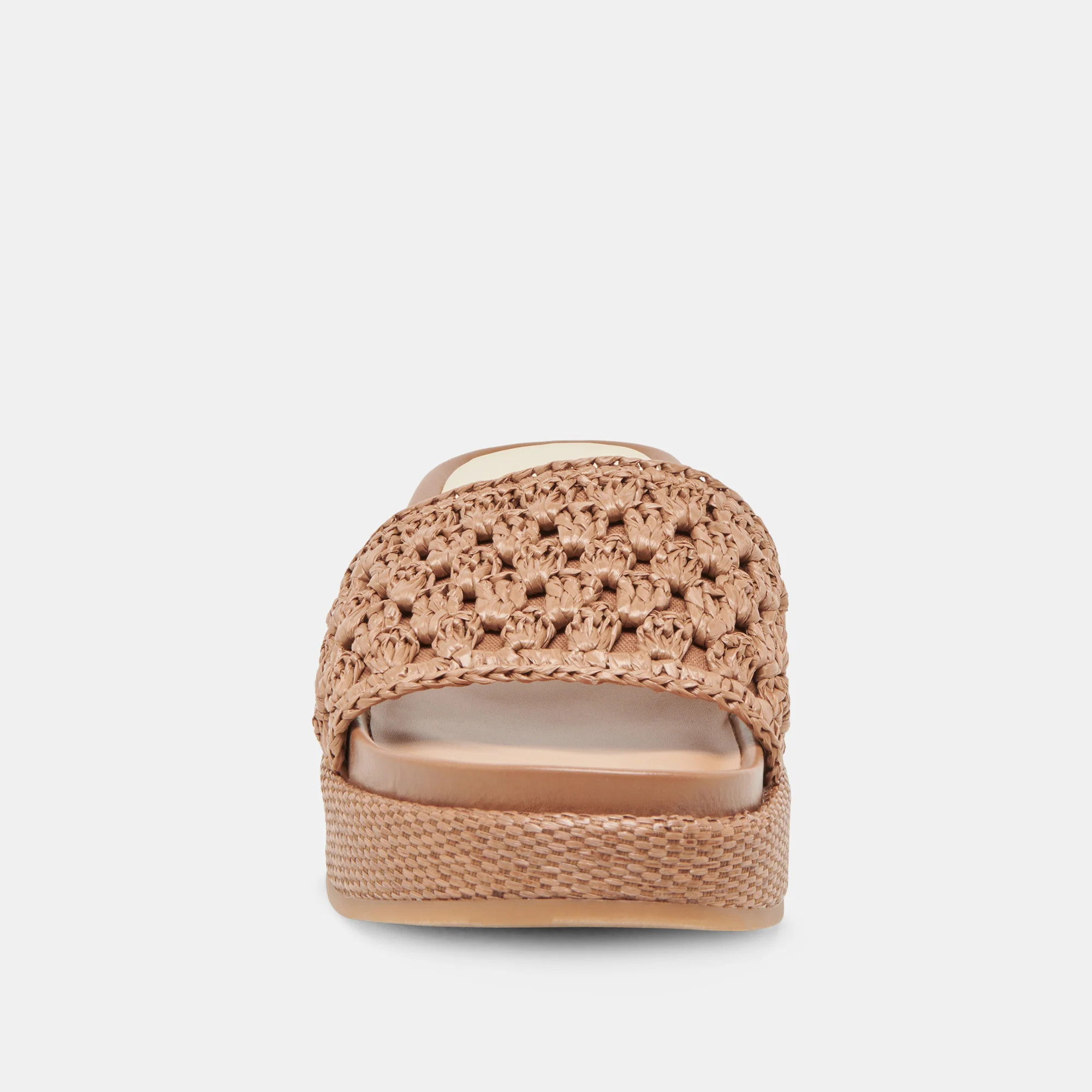 SIDONA SANDALS BROWN RAFFIA | DolceVita.com