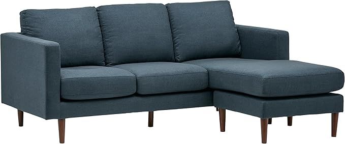 Amazon Brand – Rivet Revolve Modern Upholstered Sofa with Reversible Sectional Chaise, 80"W, De... | Amazon (US)