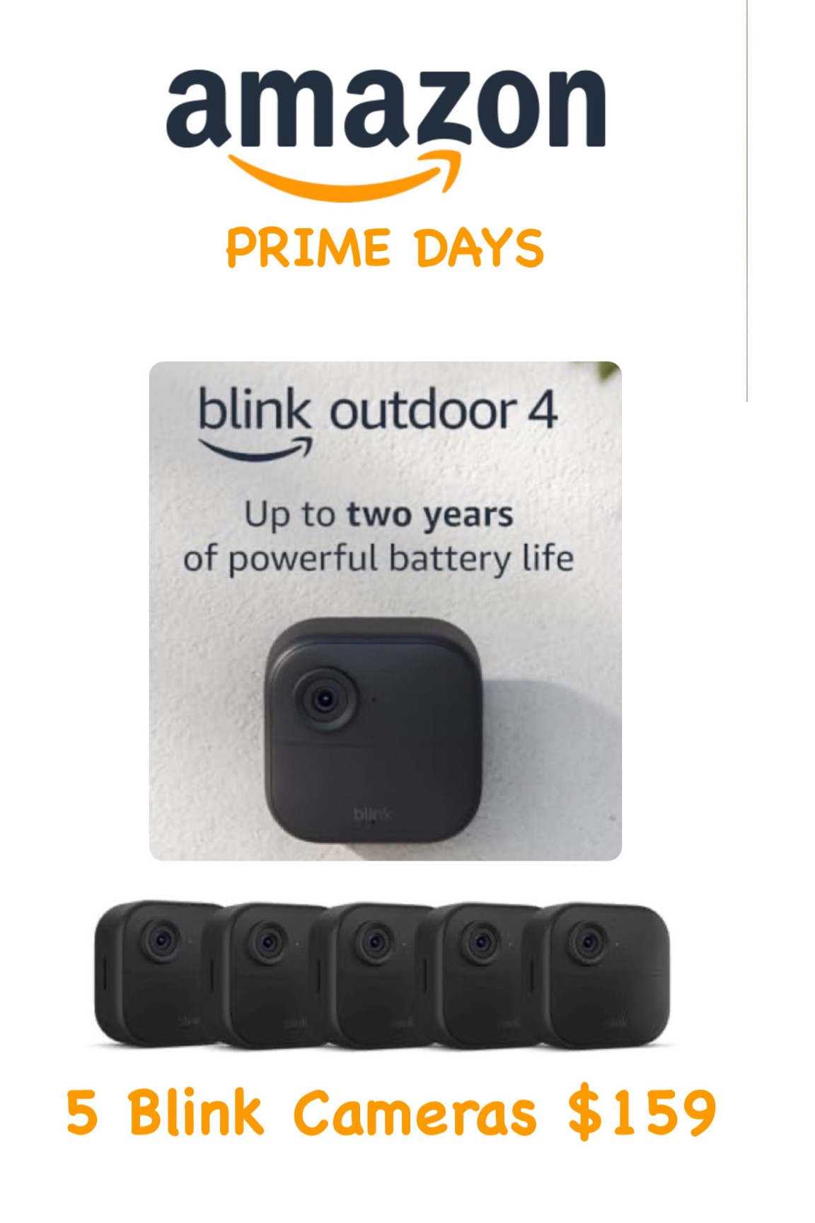 5 Blink cameras $159.99

#LTKSaleAlert #LTKU #LTKHome