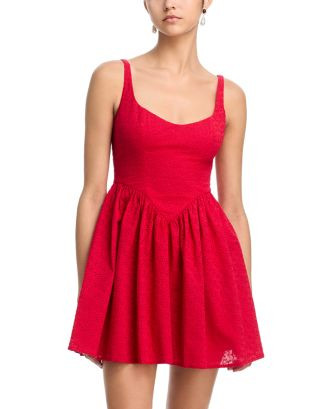 Scoop Neck Mini Dress - Exclusive | Bloomingdale's (US)
