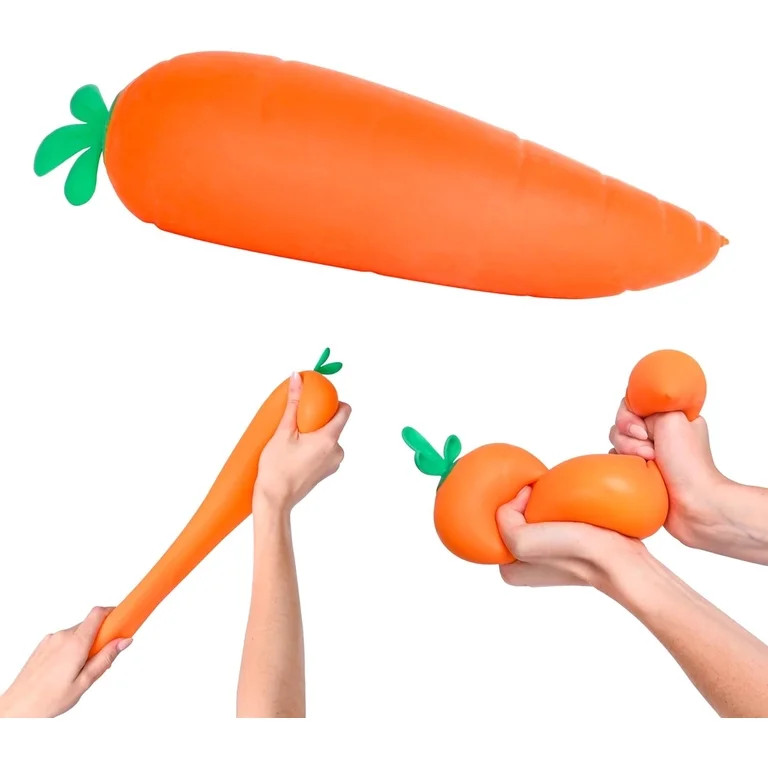 Under 5 Squishies Carrot Sensory Fidget Toys Stress Relief Toys Fidget Sensory Food Fun for Adult... | Walmart (US)