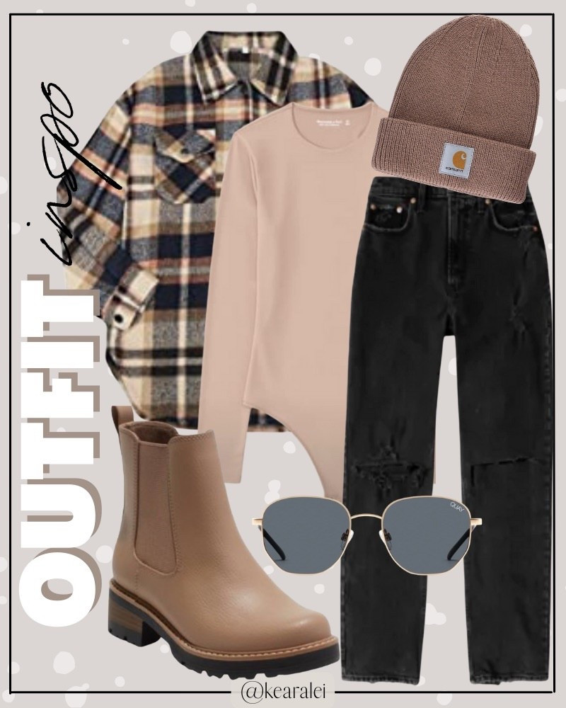 Fall outfits winter outfit Amazon plaid shacket outfit casual outfit red black tan brown navy  plaid shirt jacket with tan brown taupe bodysuit and black Abercrombie distressed jeans high waisted 90’s Abercrombie & fitch tan brown Chelsea boots boots and tan taupe carharrt beanie || #fall #outfits #outfit #casual #shacket #plaid #carharrt #beanie #Abercrombie #amazon #dsw #nordstrom #forever21 . . . thanksgiving outfits, thanksgiving decor, table tablescape, Christmas outfits, holiday outfit, holiday dress dresses Christmas decor, Christmas outfit, garland, tree, wreath, gift guide for her him gift guides husband dad brother uncle grandpa father in law mom mother in law sister bff friend teenage son daughter kids toddlers baby girl boy, Black Friday cyber Monday deals sales sale alert teacher outfits, business casual, casual outfits, neutrals, street style, Midi skirt, Maxi Dress, Swimsuit, Bikini, Travel, skinny Jeans, Puffer Jackets, Concert Outfits, Cocktail Dresses, Sweater dress, Sweaters, cardigans Fleece Pullovers, hoodies, button-downs, Oversized Sweatshirts, Jeans, High Waisted Leggings, dresses, joggers, fall Fashion, winter fashion, leather jacket, Sherpa jackets, Deals, shacket, Plaid Shirt Jackets, apple watch bands, lounge set, Date Night Outfits, Vacation outfits, Mom jeans, shorts, sunglasses, Disney outfits, Romper, jumpsuit, Airport outfits, biker shorts, Weekender bag, plus size fashion, Stanley cup tumbler, boots booties take over the knee, ankle boots, Chelsea boots, combat boots, pointed toe, chunky sole, heel, sneakers, slip on shoes, Nike, adidas, vans, dr. marten’s, ugg slippers, golden goose, sandals, high heels, loafers, Birkenstock Birkenstocks, Target, Abercrombie and fitch, Amazon, Shein, Nordstrom, H&M, forever 21, forever21, Walmart, asos, Nordstrom rack, Nike, adidas, Vans, Quay, Tarte, Sephora


#LTKootd #LTKSaleAlert #LTKSeasonal