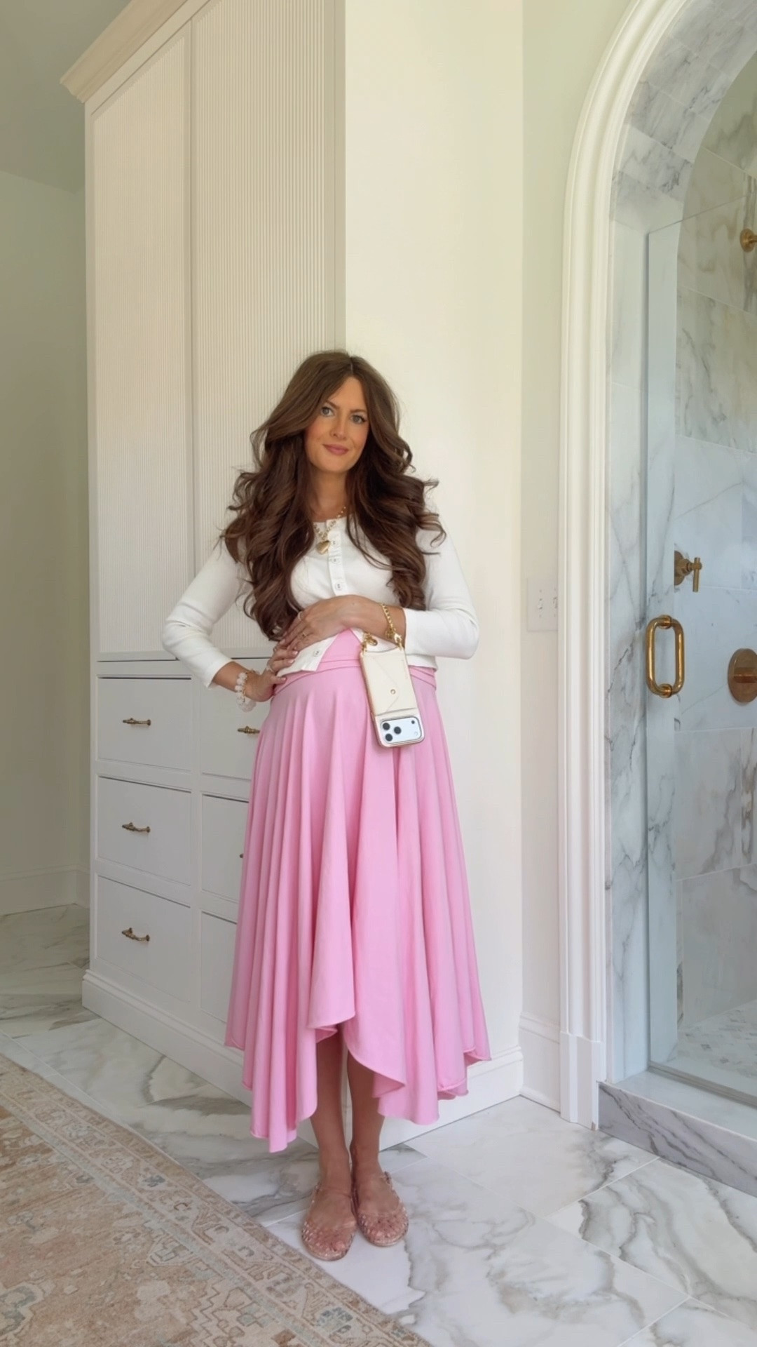 Outfit of the day 🎀 not maternity, just sized up for the bump!

#LTKootd #LTKBump #LTKdayinmylife