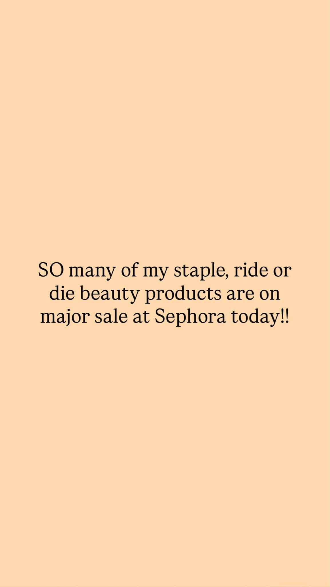 SO many beauty faves in major sale at Sephora! 🩷