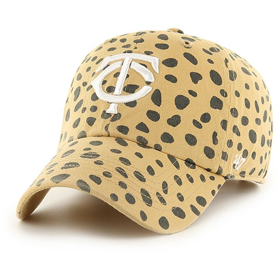 Women's Minnesota Twins '47 Tan Cheetah Clean Up Adjustable Hat | MLB Shop