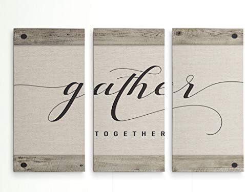 Renditions Gallery-Canvas Prints Wall Art-Gather Together-Gallery Wrapped-Inspirational-Modern-Ho... | Amazon (US)