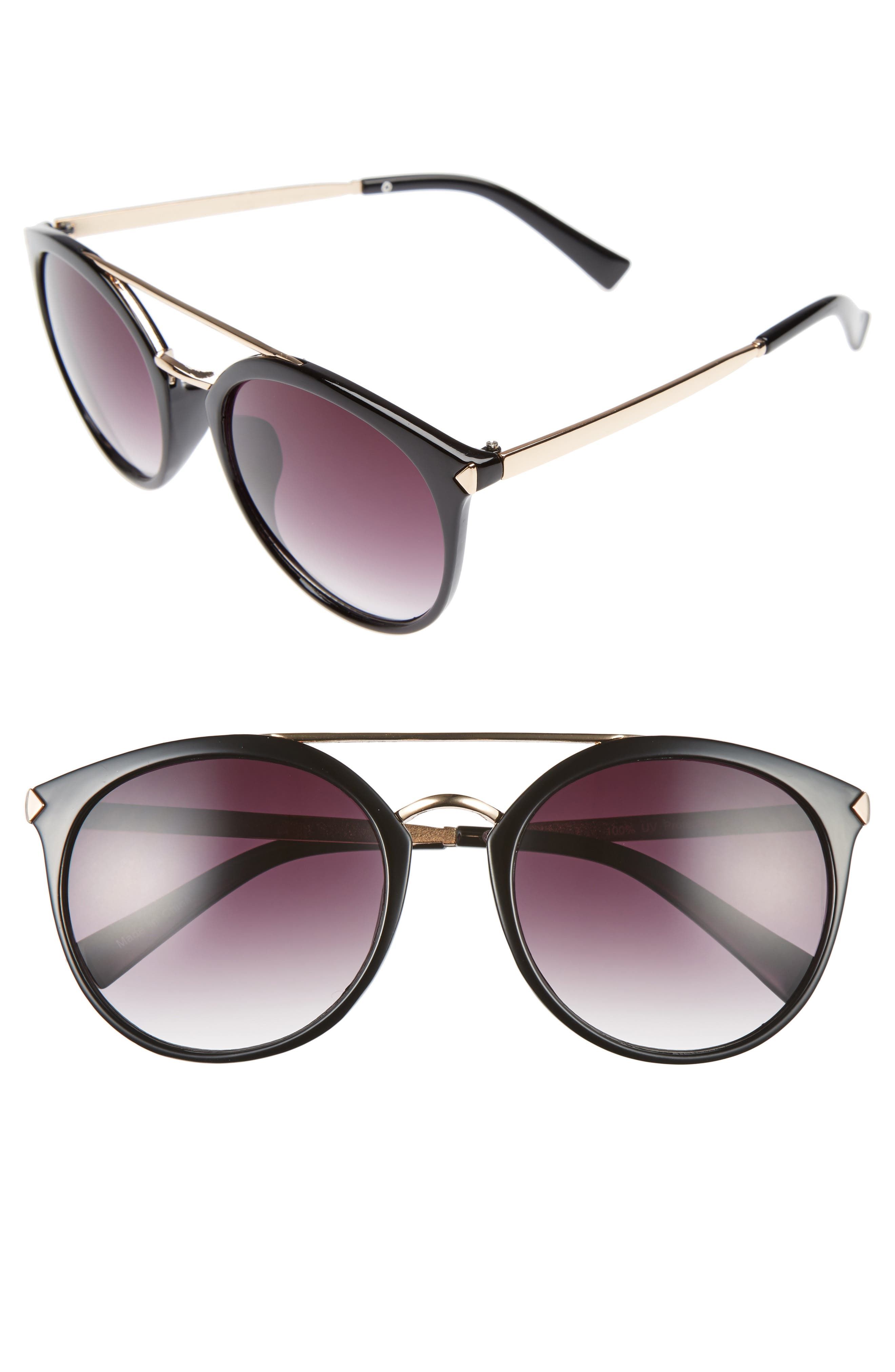55mm Oversize Mirrored Sunglasses | Nordstrom