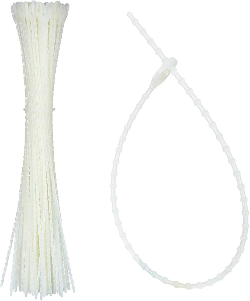 Boao Christmas Clear Banisters Ties 10 Inch Reusable Holiday Garland Tie Flexible Nylon Wire Self... | Amazon (US)