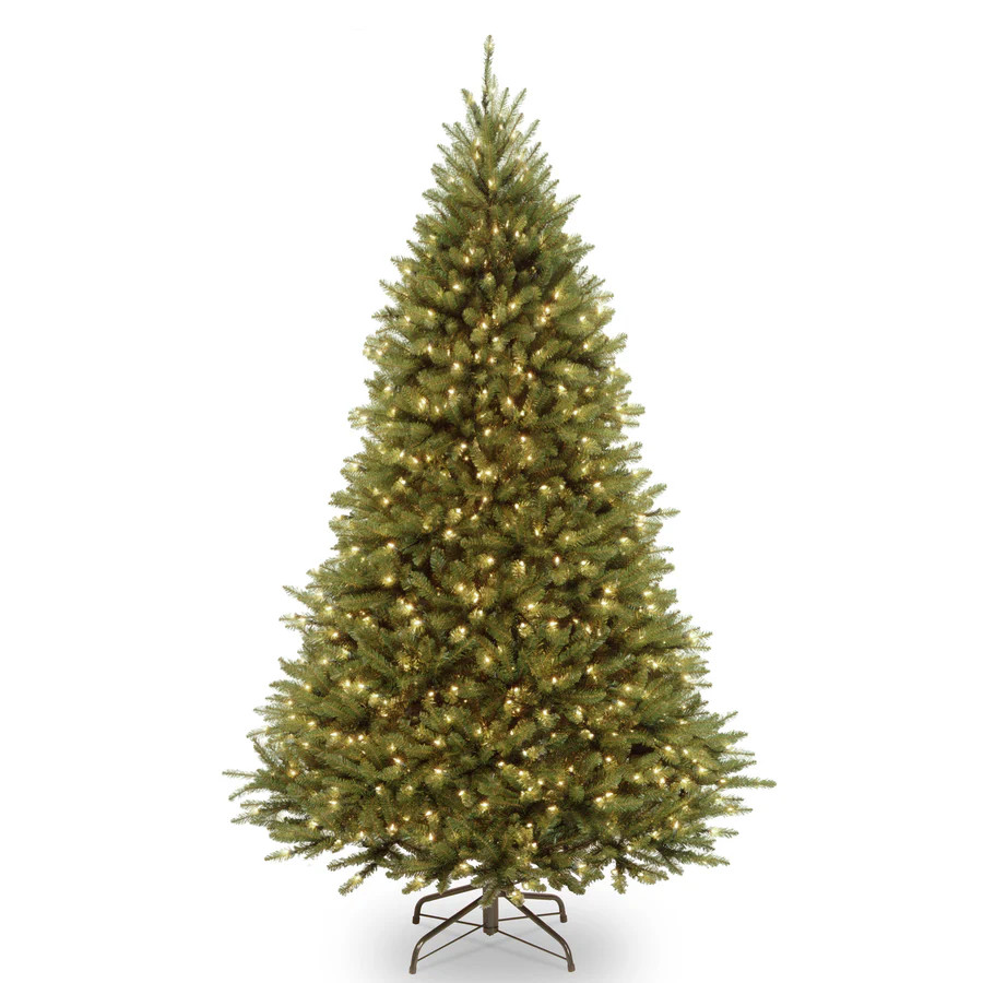 7 ft. Pre-Lit Kingswood Fir Pencil Tree with Power Connect Dual Color LED Lights, Plug-In | National Tree Company
