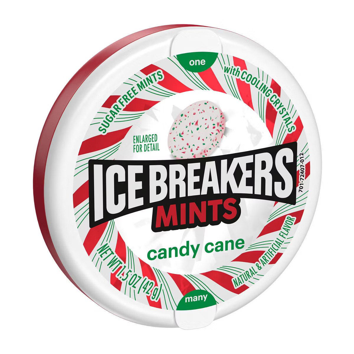 Ice Breakers Candy Cane Sugar Free Christmas Candy Mints Tin - 1.5oz | Target