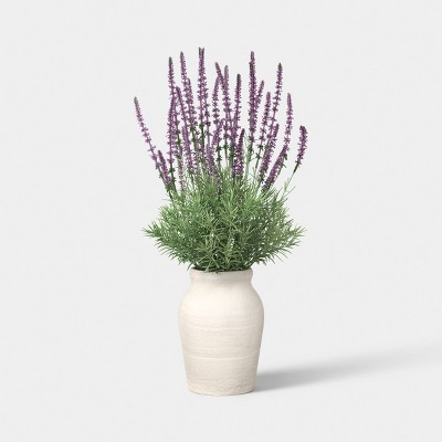 28" Potted Lavender Outdoor Patio Artificial Plant - Threshold™ designed with Studio McGee | Target
