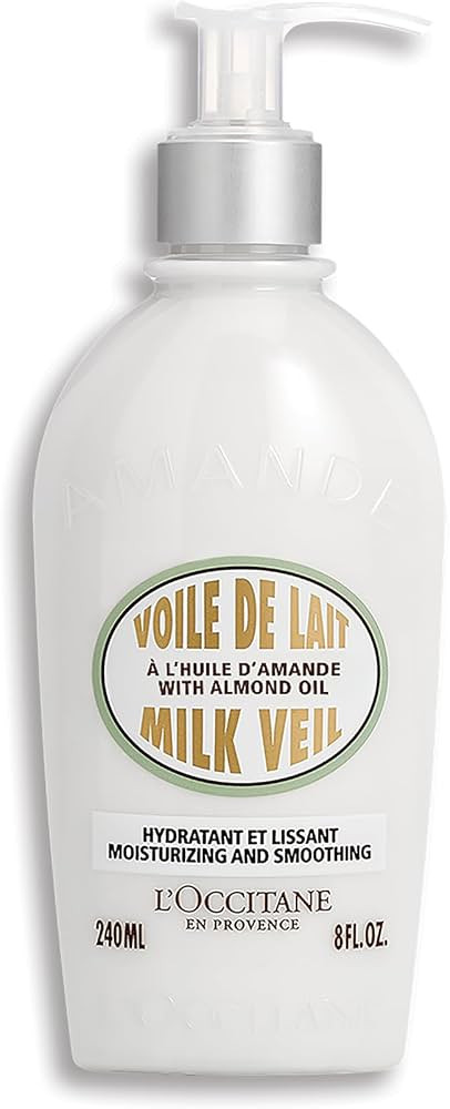 L'OCCITANE Almond Milk Veil Lotion, Lightweight Body Milk with Oil, Hydrates, Softens & Smooths D... | Amazon (US)