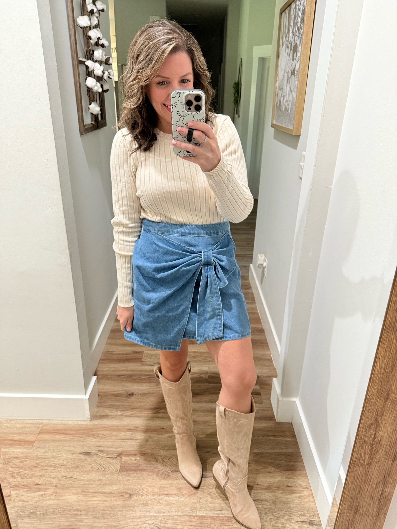 I used this outfit for family photos! 

Amazon outfit, Amazon fashion, Amazon finds, casual outfit, family pictures, mom outfit, denim skirt, sweater, boots, spring finds, fall finds 

#LTKFindsUnder50 #LTKMidsize #LTKStyleTip
