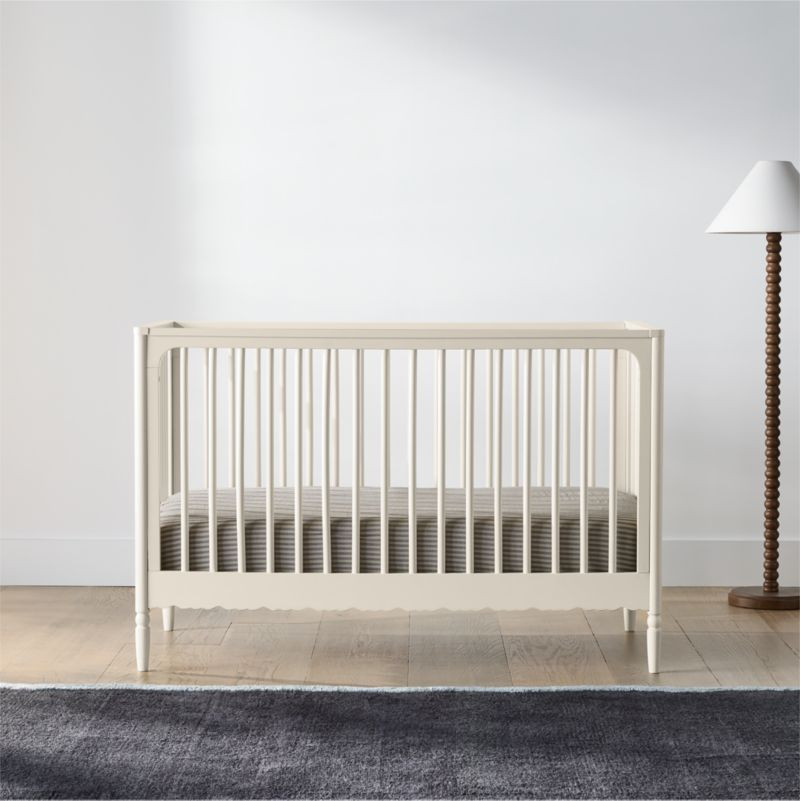 Beatrix Linen Wood Convertible Crib | Crate & Barrel