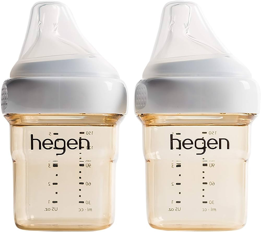 hegen Baby Bottles - Anti Colic Baby Bottles Wide Neck - Breastfeeding System 5 oz with Slow Flow... | Amazon (US)