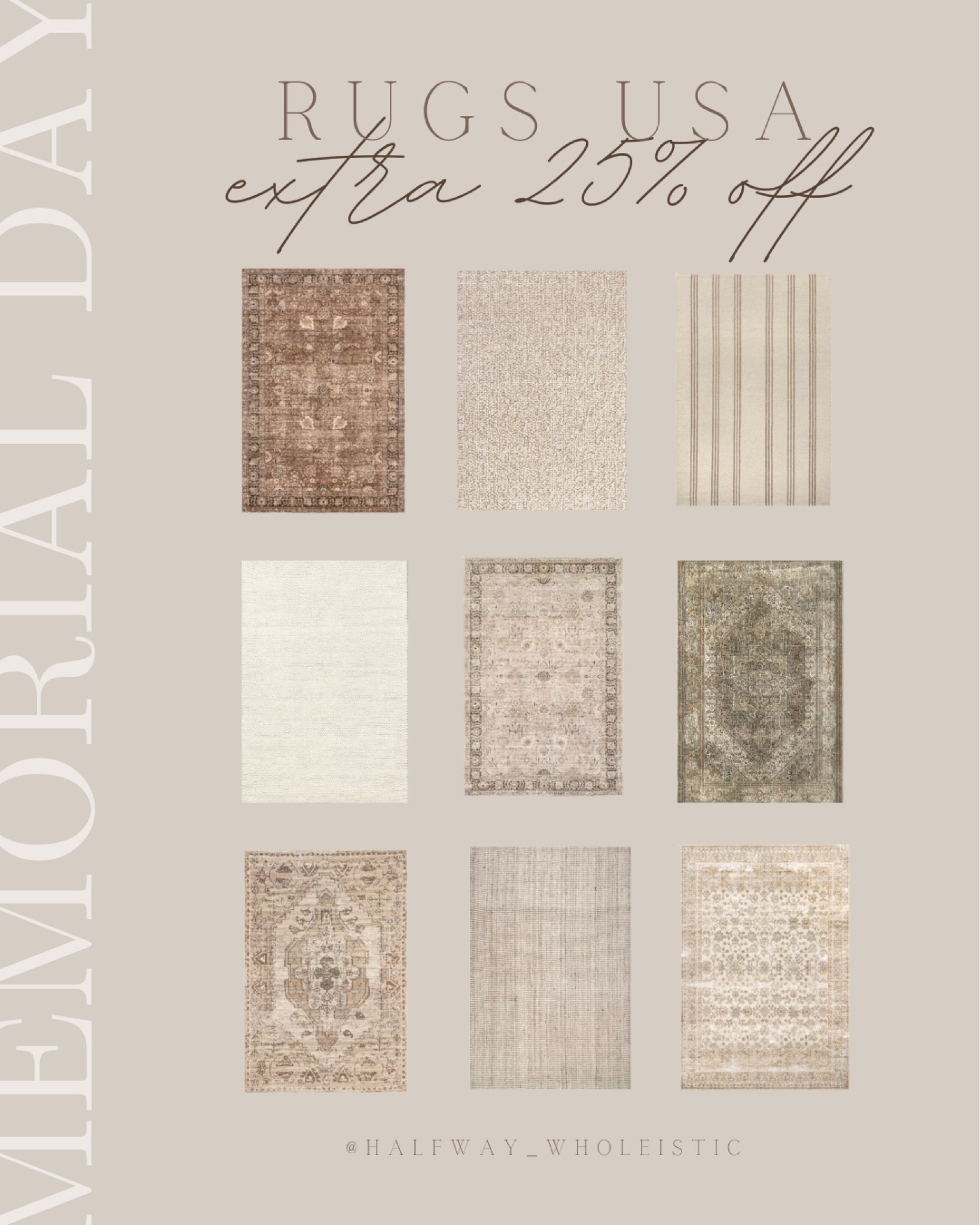 RUGSUSA is having their Memorial Day Kickoff event - extra 25% off everything using code KICKOFF 🎉

#rugs #livingroom #sale #outdoor #summer 

#LTKhome #LTKsalealert #LTKSeasonal