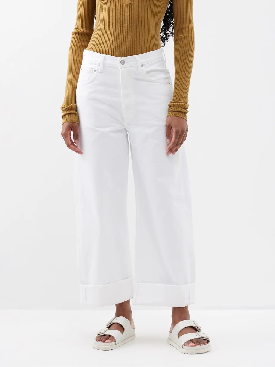 Ayla turn-up wide-leg jeans | Matches (US)