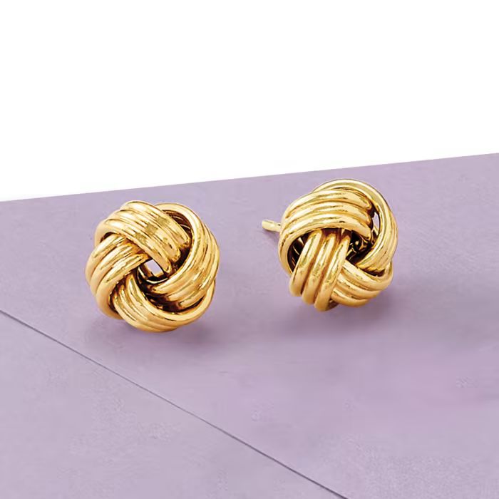 14kt Yellow Gold Love Knot Earrings | Ross-Simons