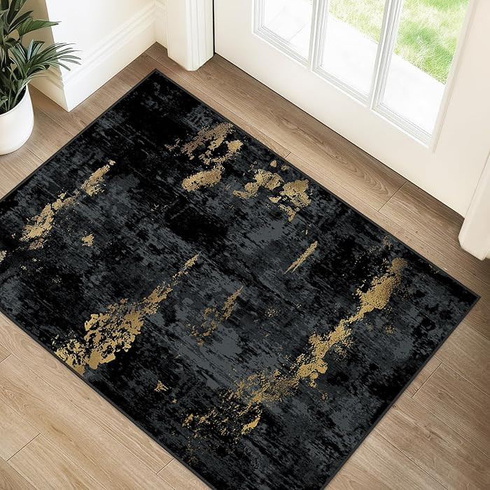 Washable Area Rugs 2'x3' Non-Slip Modern Abstract Soft for Living Room Entryway Bedroom Nursery, ... | Amazon (US)