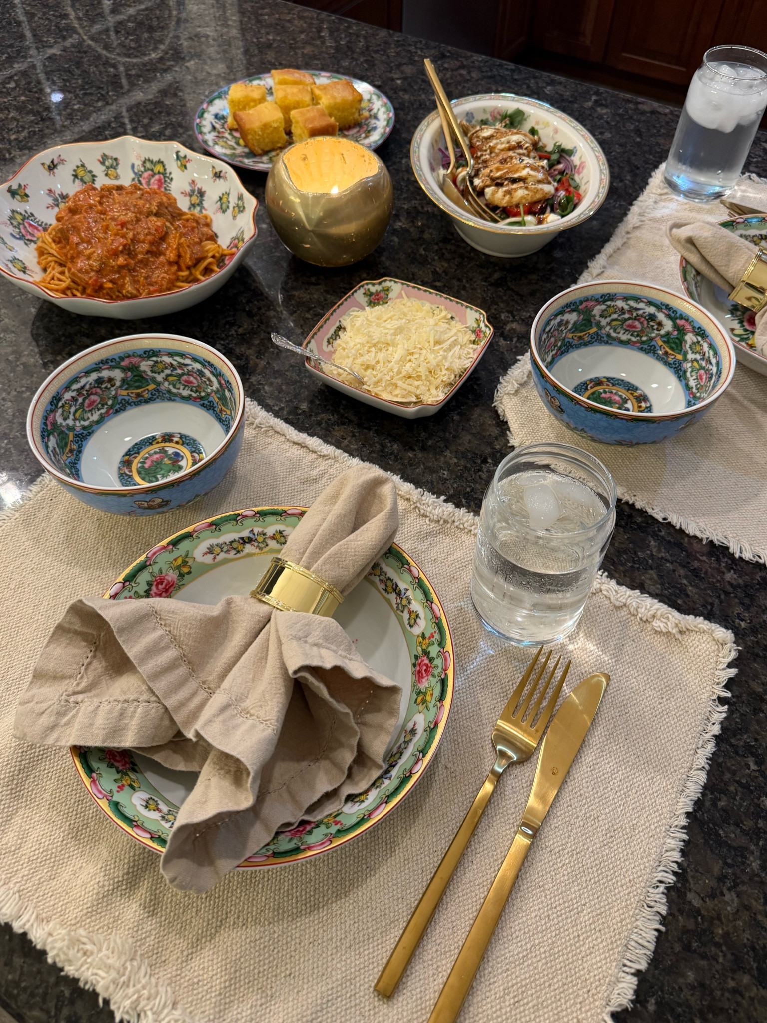 I love setting my table for a little date night in with all of my new china and tableware from Williams Sonoma, Famille Rose collection. It adds excitement to any table scape! I love the variation of colors and patterns between different dishes. My favorite pieces are linked 🤩

#LTKWedding #LTKHome #LTKParties