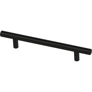 30-Pack Simple Bar 5-1/16 in. (128 mm) Modern Matte Black Cabinet Drawer Pulls | The Home Depot