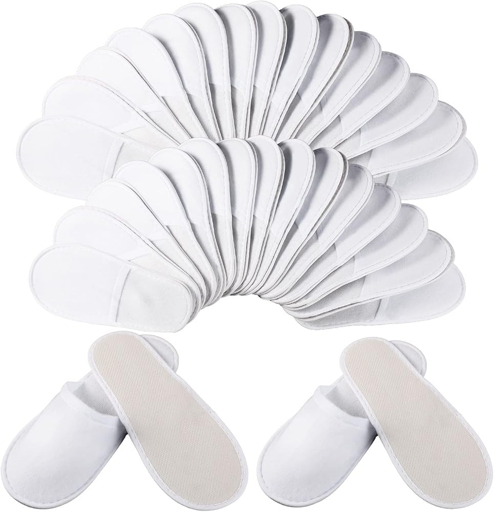 Geyoga 30 Pairs Disposable Slippers Non-Slip Slippers Unisex Disposable Slippers for Hotel Home G... | Amazon (US)