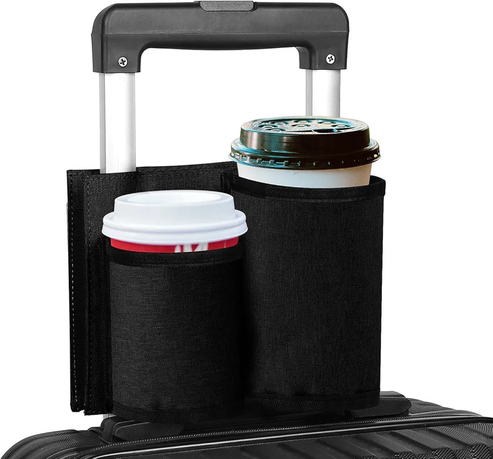 Accmor Luggage Travel Cup Holder,Universal Suitcase Luggage Cup Holder,Free Hands Suitcase Drinks... | Amazon (US)