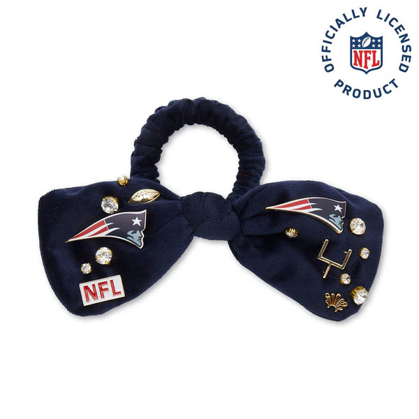 NEW ENGLAND PATRIOTS LELE SADOUGHI X NFL NAVY BOW SCRUNCHIE | LELE SADOUGHI