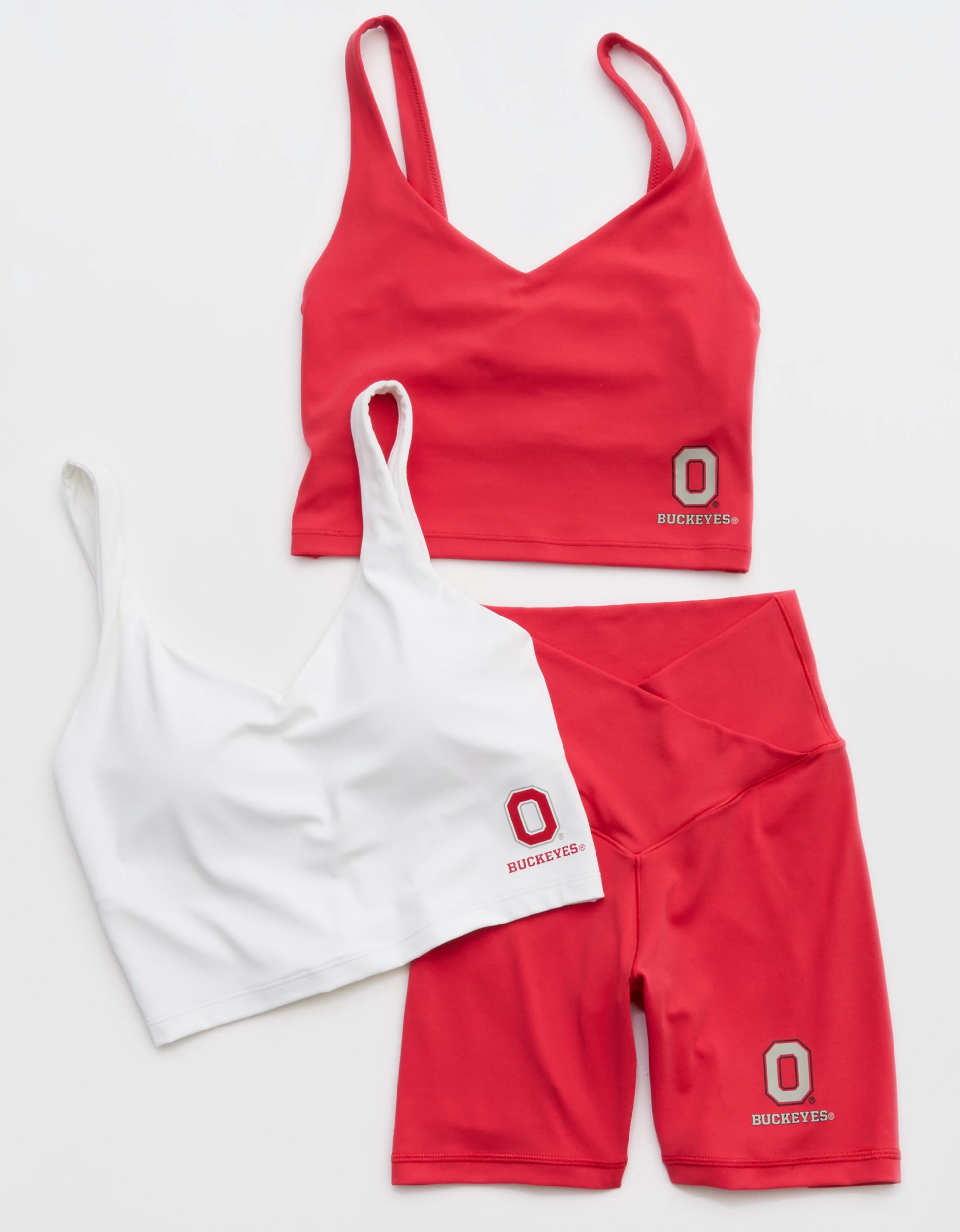 Ohio State Buckeyes OFFLINE By Aerie Low Key Sports Bra | Aerie