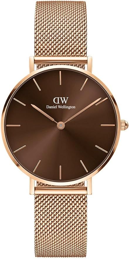 Daniel Wellington Petite Watch 32mm Double Plated Stainless Steel (316L) Rose Gold | Amazon (US)