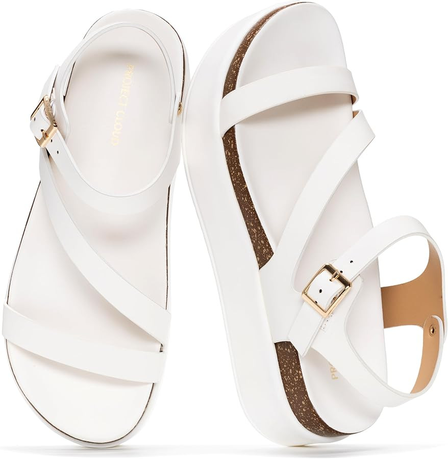 Project Cloud Platform Sandals Women Footwear - Plush & Soft Insole Wedge Sandals for Women Footw... | Amazon (US)