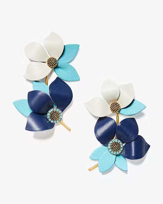 Flower Power Leather Earrings | Kate Spade (US)