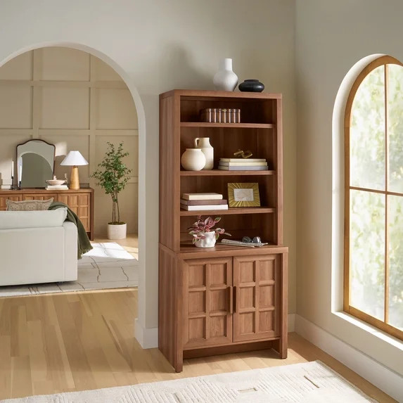 Better Homes & Gardens Mason Bookcase, Brown Oak Finish | Walmart (US)