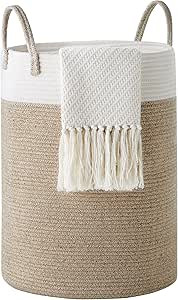 Cotton Rope Laundry Hamper by YOUDENOVA, 58L - Woven Collapsible Laundry Basket - Clothes Storage... | Amazon (CA)