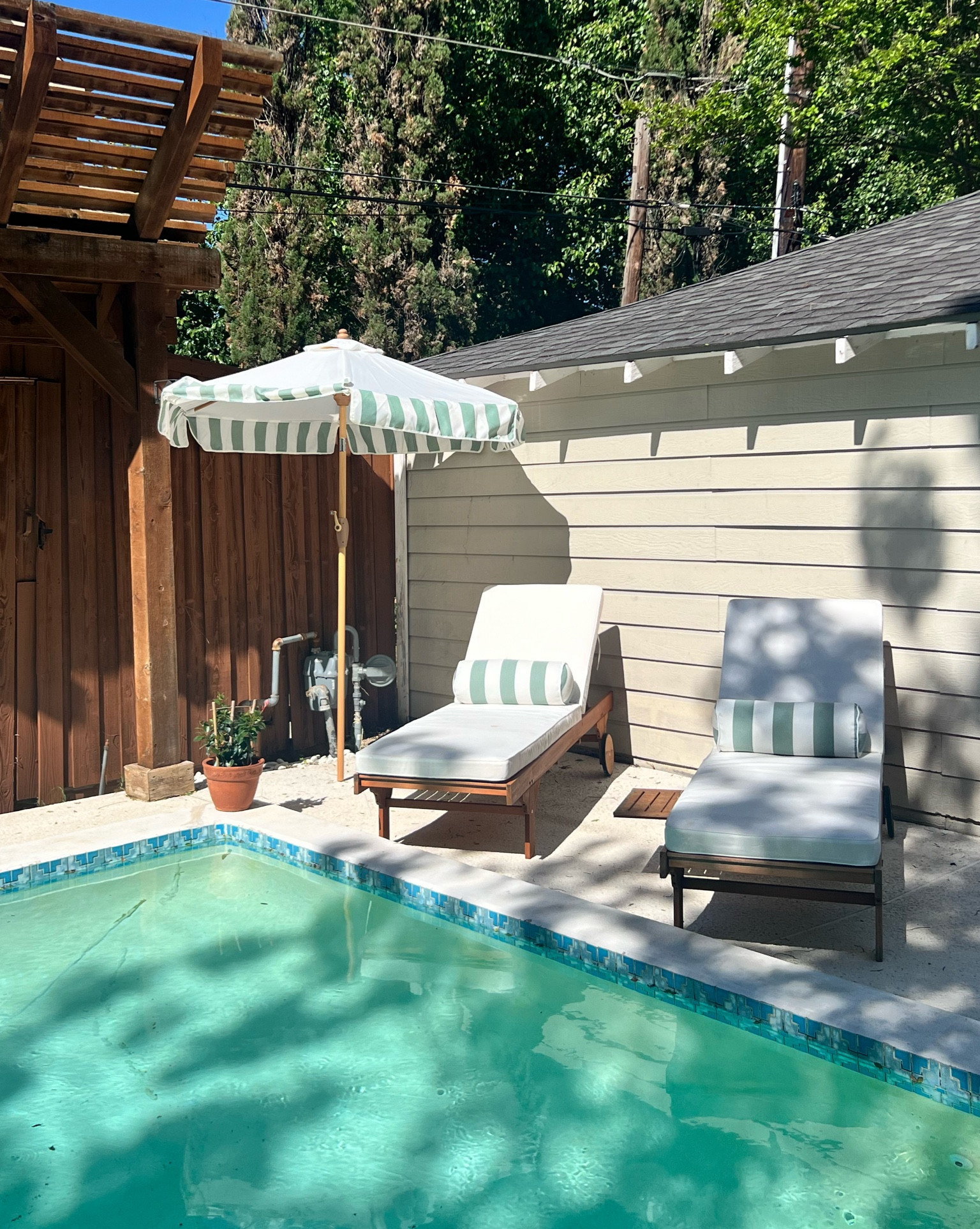 Our new pool chairs, right in time for the Texas Summer!! 

#LTKSeasonal
