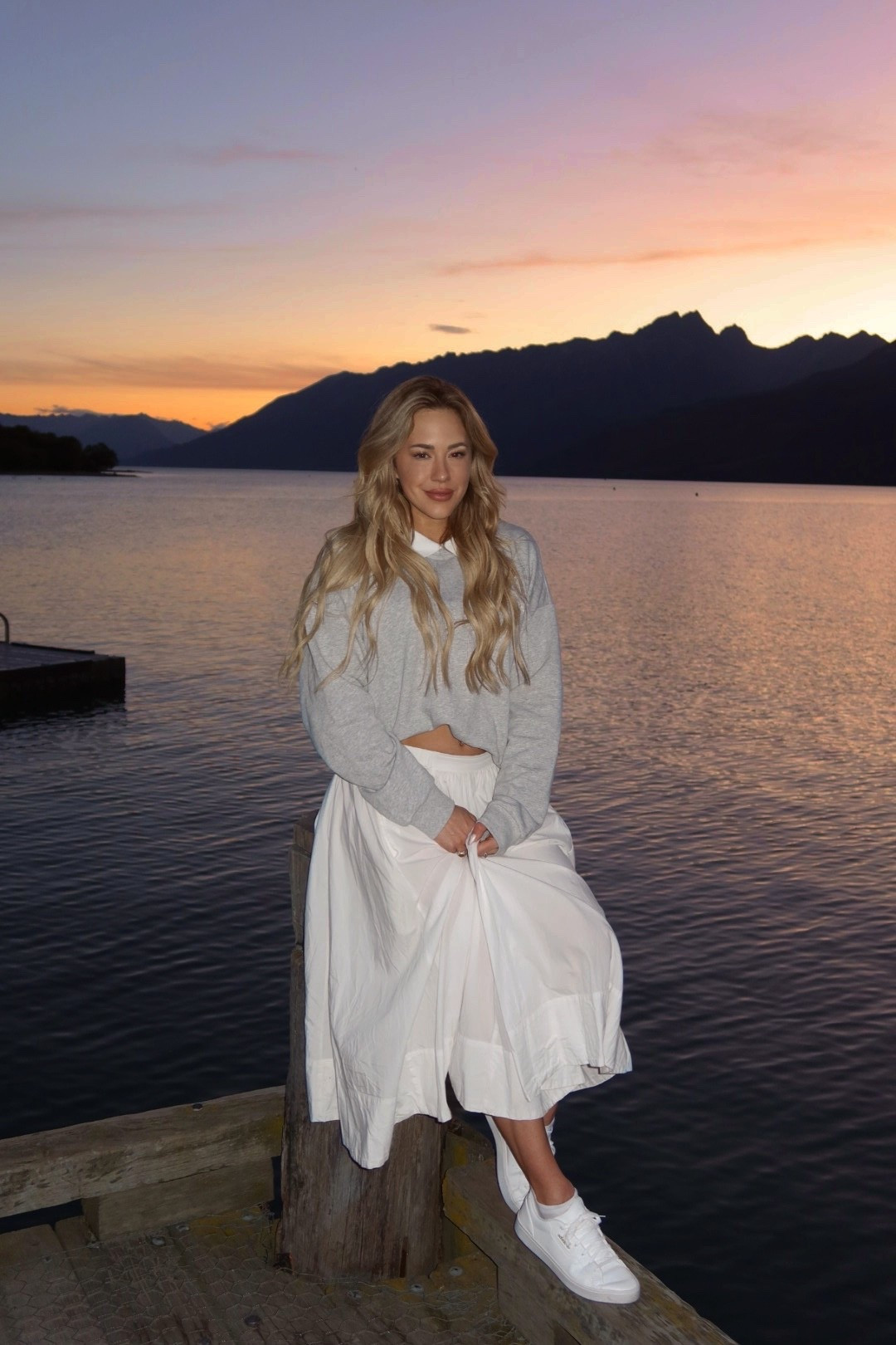 Love a flowy white skirt + sweatshirt and sneaker moment! I got these Adidas sneakers in New Zealand but linking similar (the advantage 2.0!)

#LTKootd #LTKSeasonal #LTKTravel