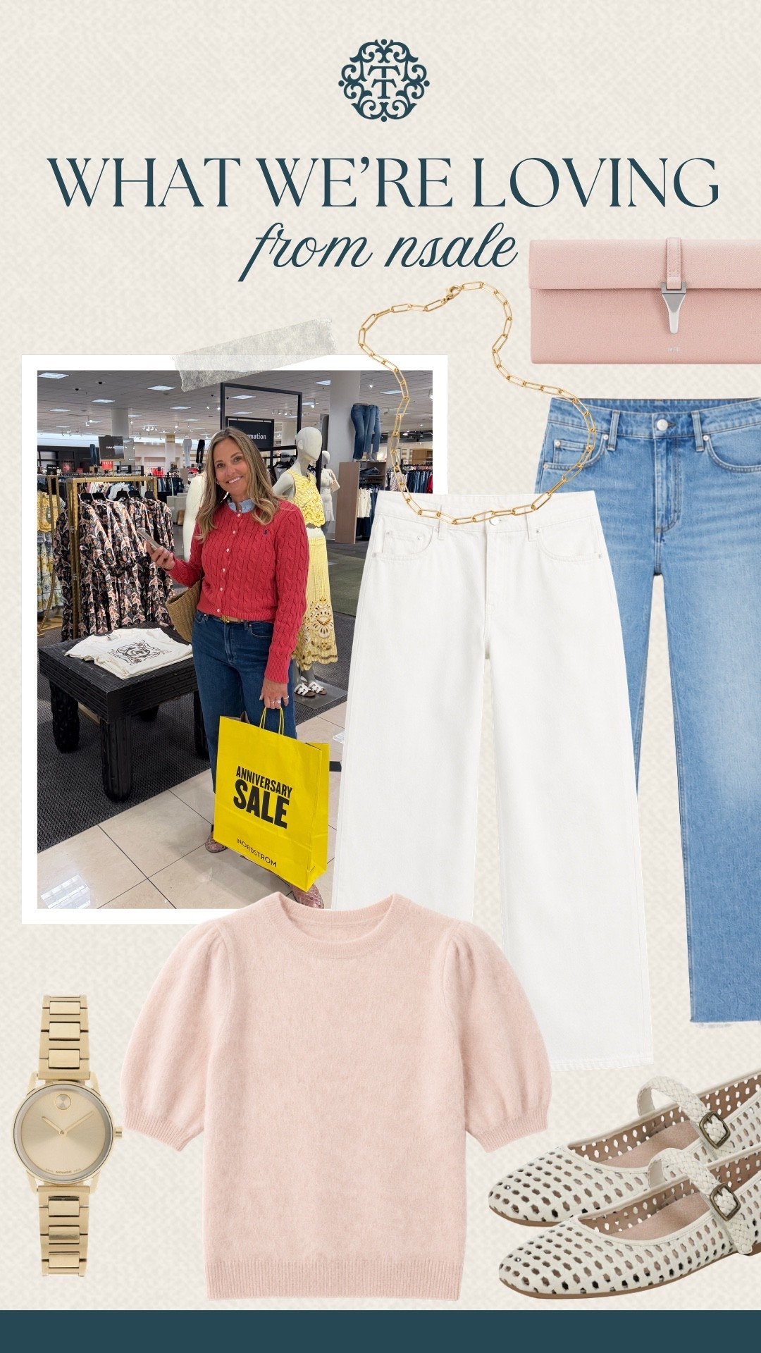 This collection has a little bit of everything we’re looking for. The blush knit, denim, and white jeans make it easy to build outfits for every day. We finished the look with accessories that go with almost anything.

#LTKSeasonal #LTKOver40 #LTKSaleAlert