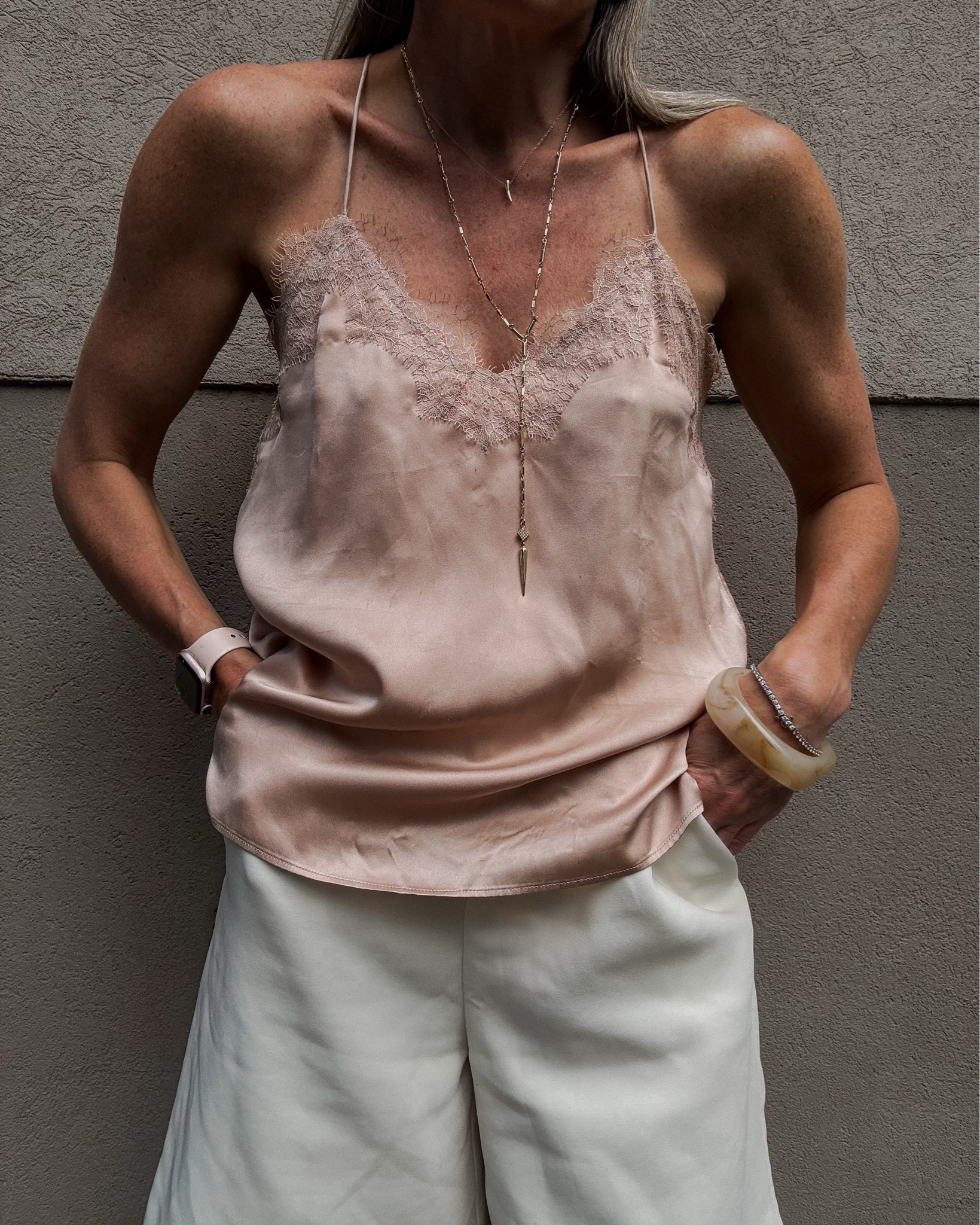Loving that camisoles are back in style. Mine is exceptionally old from CamiNYC but I’ll link similars 

#LTKover50style #LTKcanada #LTKstyletip