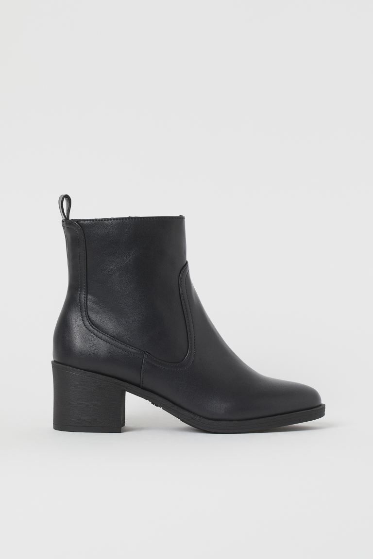 Block-heeled Ankle Boots | H&M (US)