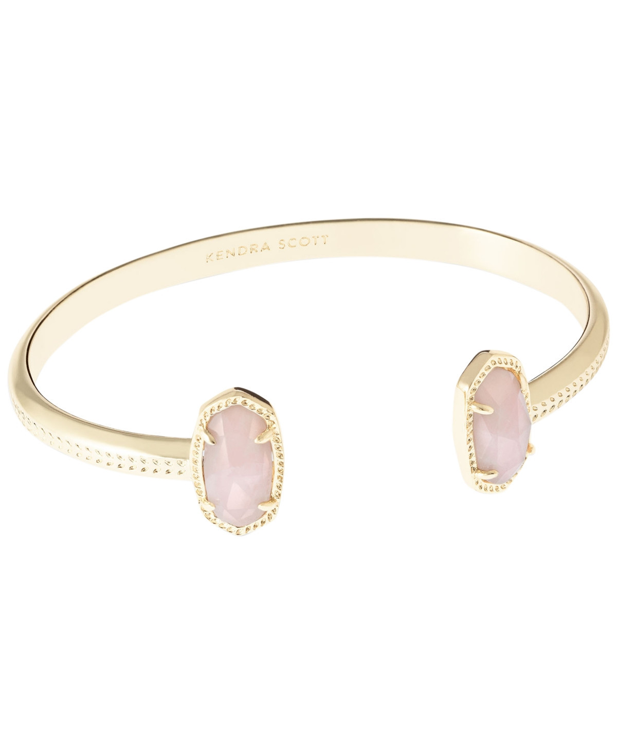 Kendra Scott 14k Gold-Plated Crystal Link Cuff Bracelet - Light Pastal Pink | Macy's